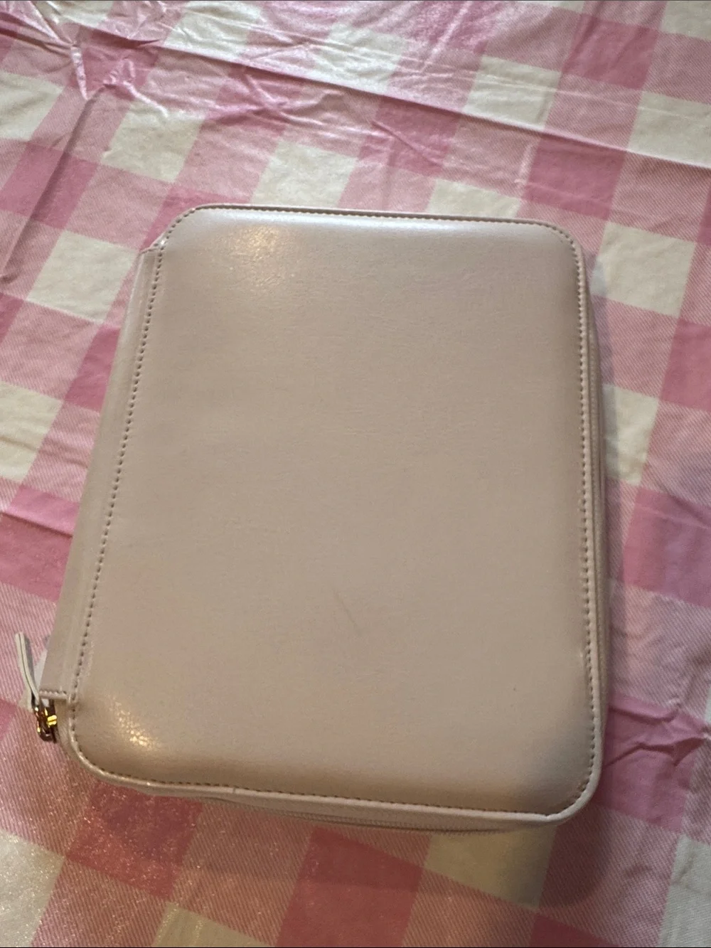 Soft Pink Tablet Sleeve Case with Zipper